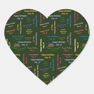 27 februari, 27-jarige Sticker