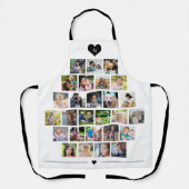 27 foto collage grid met monogram schort (Voorkant)