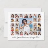 27 Foto Collage Voeg je eigen Wenskaart toe Kaart (Voorkant)