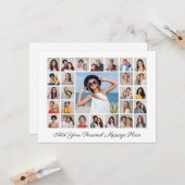 27 Foto Collage Voeg je eigen Wenskaart toe Kaart (Voorkant / Achterkant in situ)