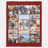 27 Fotocollage gepersonaliseerd Fleece Deken (Voorkant)