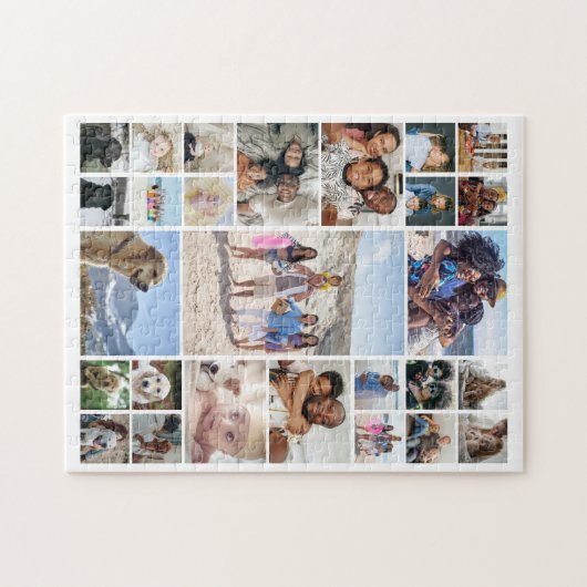 27 Fotocollage gepersonaliseerd Legpuzzel (Horizontaal)