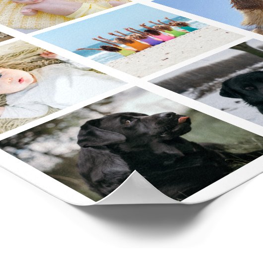 27 Fotocollage gepersonaliseerd Poster (Hoek)