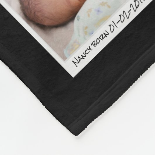 27 Fotocollage met aangepaste tekst Fleece Deken (Hoek)