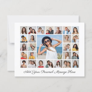 27 Fotocollage Voeg uw eigen Wenskaart toe Kaart