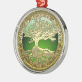 [27] Golden Celtic Tree of Life Metalen Ornament (Links)
