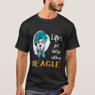 27 Het Leven Is Net Even Beter Met Een Beagle T-shirt