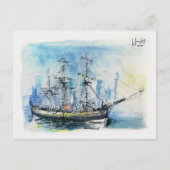 27 : HMS Endeavour Briefkaart (Voorkant)