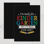 27.Ik ben klaar voor de kleuterschool, maar is het Save The Date (Voorkant / Achterkant)