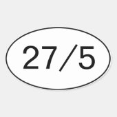 27-in-5 sticker (Voorkant)