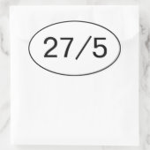 27-in-5 sticker (Tas)