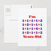 27 jaar oud! briefkaart (Voorkant / Achterkant)