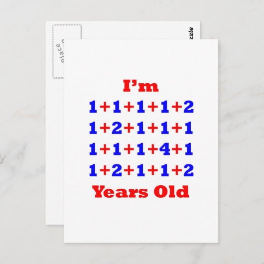 27 jaar oud! briefkaart (Voorkant / Achterkant)