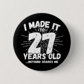 27 Jaar Oud Sarcastisch Meme Grappig 27e Verjaarda Ronde Button 5,7 Cm (Voorkant)