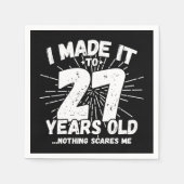 27 Jaar Oud Sarcastisch Meme Grappig 27e Verjaarda Servet (Voorkant)