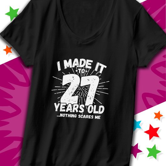 27 Jaar Oud Sarcastisch Meme Grappig 27e Verjaarda T-shirt