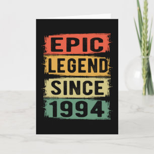 27 jaar oude Bday 1994 Epic Legend 27e verjaardag Kaart