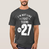 27 jaar oude cadeau | 27e verjaardag van cadeauide t-shirt (Voorkant)