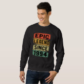 27 jaar oude dag 1994 Epic Legend 27th Birthday Trui (Voorkant volledig)