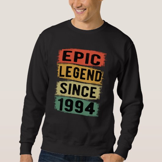 27 jaar oude dag 1994 Epic Legend 27th Birthday Trui (Voorkant)