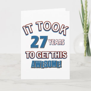 27 jaar oude design kaart