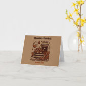 27 jan - Chocolade Cake Dag Kaart (Gele Bloem)