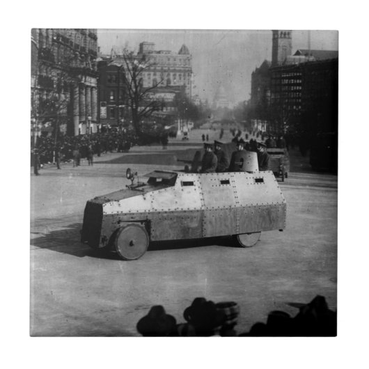 27 maart 1917:  De pantserwagen Tegeltje (Voorkant)