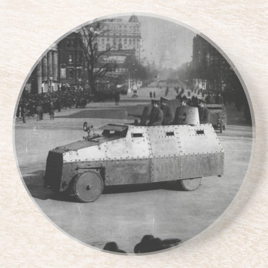 27 maart 1917:  De pantserwagen Zandsteen Onderzetter (Voorkant)