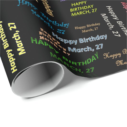 27 maart, cadeaupapier voor cadeautjes (Rol Hoek)