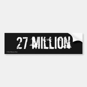 27 miljoen bumpersticker