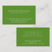 27 Moderne professionele Visitekaartje appelgroen (Voorkant / Achterkant)