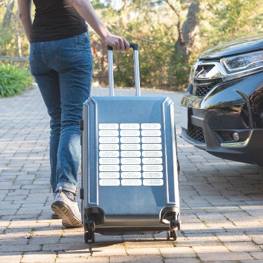 27 ontvangers eenvoudige bruiloft gasten adresetik sticker (Koffer Insitu)