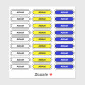 27 Persoonlijke naamlabels - Custom School Sticker (Vel)
