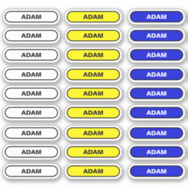 27 Persoonlijke naamlabels - Custom School Sticker