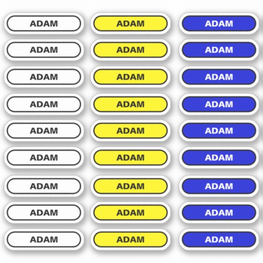 27 Persoonlijke naamlabels - Custom School Sticker (Voorkant)