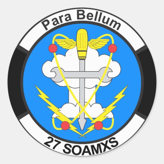 27 SOAMXS RONDE STICKER (Voorkant)