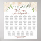 27 Tabel Champagne-peach Boho-Rozen Zitkuur Poster (Voorkant)