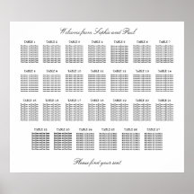 27 Tafel Elegante Minimalistische Zitplaatskaart