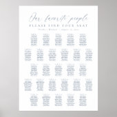 27 Tafels Onze favoriete mensen Zitplaatskaart Poster (Voorkant)