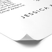 27 Tafels Onze favoriete Mensen Zitschema Plan Poster (Hoek)