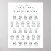 27 Tafels Welkom Zitplaats Chart Poster (Voorkant)