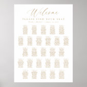 27 Tafels Welkom Zitplaats Chart Poster (Voorkant)