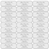 27 Trouwgast Aangepast Helder of Wit Adres Sticker (Voorkant)
