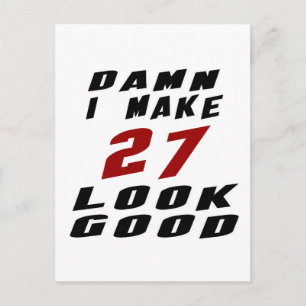 27 Verjaardag Design Briefkaart