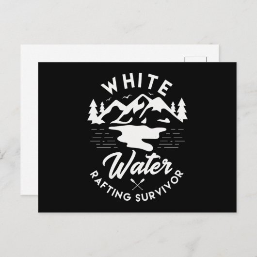 27.White Water Rafting Survivor Aankondigingskaart (Voorkant / Achterkant)