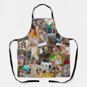 27 Willekeurig Overlappende Foto's Collage Sjabloo Schort (Voorkant)