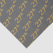 27e (27e) evenement grijs, Faux Gold Tissuepapier (Detail)