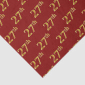 27e (27e) gebeurtenis Red, Faux Gold Tissuepapier (Detail)