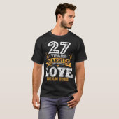 27e bruiloft Jubileum 27 jaar getrouwd T-shirt (Voorkant volledig)