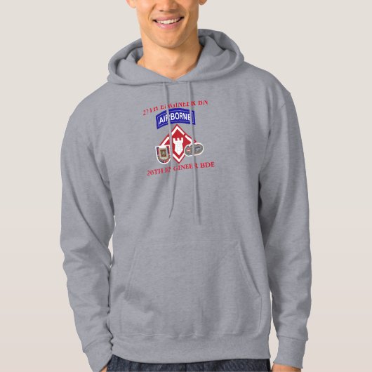 27E ENGINEER BATTALION 20E ENGINEER BRIGADE  HOODIE (Voorkant)